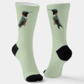 Ruby-Throated Hummingbird Bird Fotografy Socken (Gewinkelt)