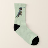 Ruby-Throated Hummingbird Bird Fotografy Socken (Links - Innen)