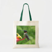 Ruby-Throated Hummingbird Bird Fotografy Tragetasche (Vorne)
