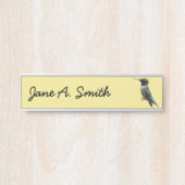 Ruby-Throated Hummingbird Bird Fotografy Türschild (Vorderseite )