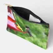 Ruby-Throated Hummingbird Bird Photography Zubehörtasche (Offen)