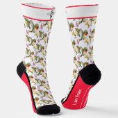 Ruby Throated Hummingbird Bird Socks Socken (Gewinkelt)