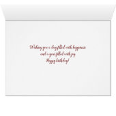 Ruby-throated Hummingbird Birthday Card (Innenansicht Horizontal (Unten))