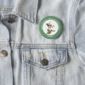 Ruby-throated Hummingbird, Birthday oder sonstiges Button (Beispiel)
