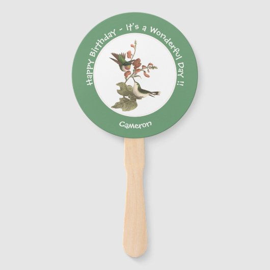 Ruby-throated Hummingbird, Birthday oder sonstiges Fächer (Vorderseite)