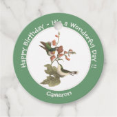 Ruby-throated Hummingbird, Birthday oder sonstiges Geschenkanhänger (Vorderseite)