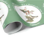 Ruby-throated Hummingbird, Birthday oder sonstiges Geschenkpapier (Rolleneckpunkt)