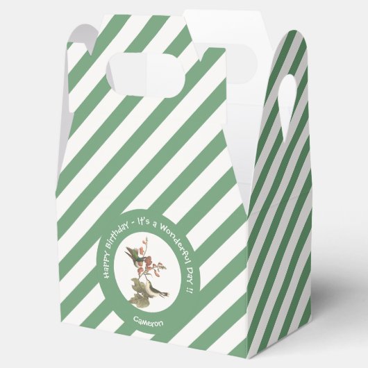 Ruby-throated Hummingbird, Birthday oder sonstiges Geschenkschachtel (Geöffnet)