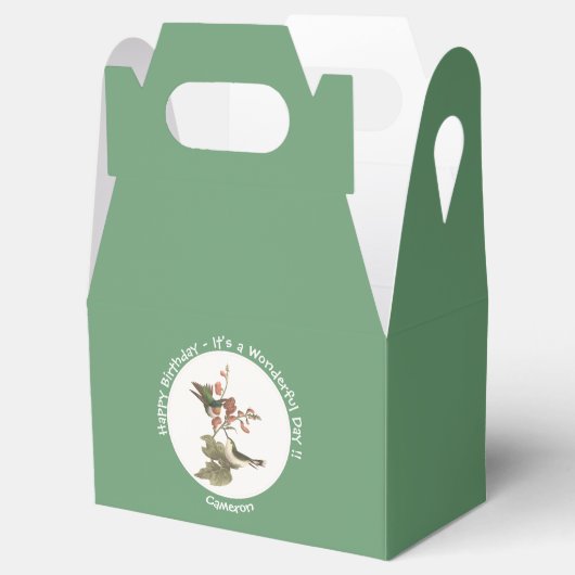 Ruby-throated Hummingbird, Birthday oder sonstiges Geschenkschachtel (Geöffnet)