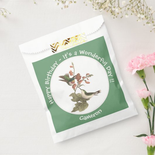 Ruby-throated Hummingbird, Birthday oder sonstiges Geschenktütchen (Versiegelt)