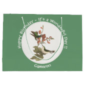 Ruby-throated Hummingbird, Birthday oder sonstiges Große Geschenktüte (Rückseite)