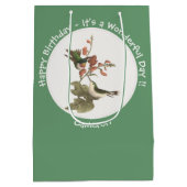 Ruby-throated Hummingbird, Birthday oder sonstiges Mittlere Geschenktüte (Rückseite)