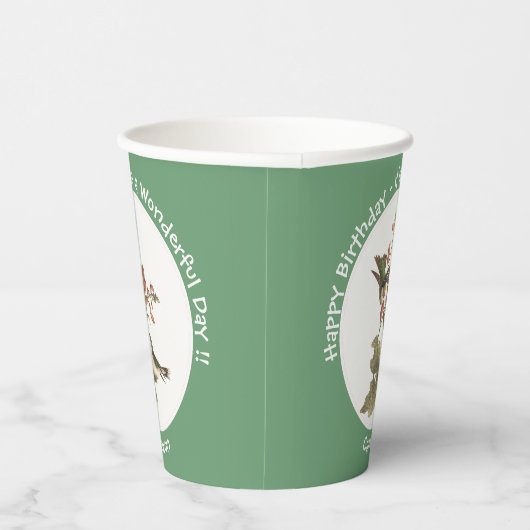 Ruby-throated Hummingbird, Birthday oder sonstiges Pappbecher (Rechts)