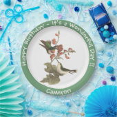 Ruby-throated Hummingbird, Birthday oder sonstiges Pappteller (Party)