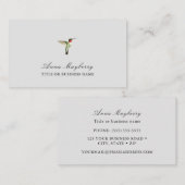 Ruby-throated Hummingbird Business Card Visitenkarte (Vorne/Hinten)