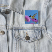 Ruby-throated Hummingbird Button (Beispiel)