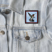 Ruby Throated Hummingbird Button (Beispiel)