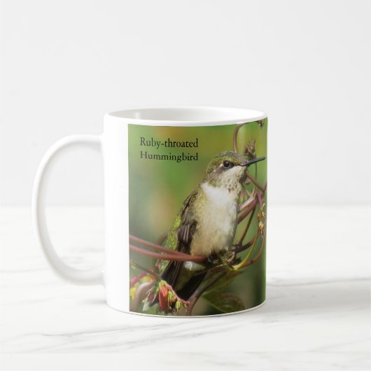 Ruby-throated Hummingbird Coffee Tasse (Links)