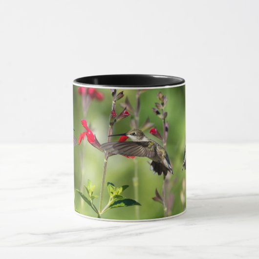 Ruby-Throated Hummingbird Design Tasse (Zentrum)