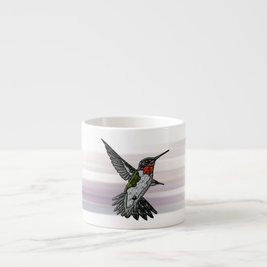 Ruby Throated Hummingbird Espressotasse (Vorderseite)