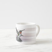 Ruby Throated Hummingbird Espressotasse (Vorderseite Rechts)