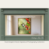 Ruby-Throated Hummingbird Fine Art Photography  Poster