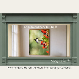 Ruby-Throated Hummingbird Fine Art Photography  Poster
