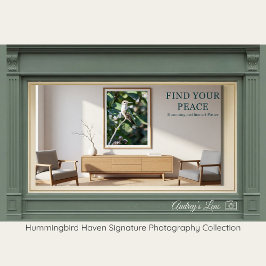 Ruby-Throated Hummingbird Fine Art Photography  Poster