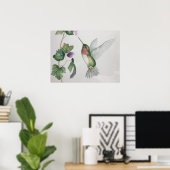 Ruby-throated Hummingbird Garden Poster (Heimbüro)