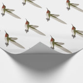 Ruby Throated Hummingbird Geschenkpapier (Ecke)