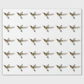 Ruby Throated Hummingbird Geschenkpapier (Flach)