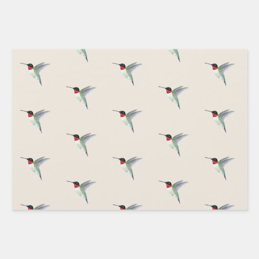 Ruby-throated Hummingbird Geschenkpapier Set (Vorderseite)