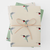 Ruby-throated Hummingbird Geschenkpapier Set (Beispiel)