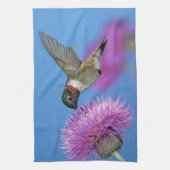 Ruby-throated Hummingbird Geschirrtuch (Vertikal)