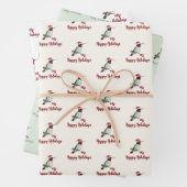 Ruby-throated Hummingbird Holidays Geschenkpapier Set (Beispiel)