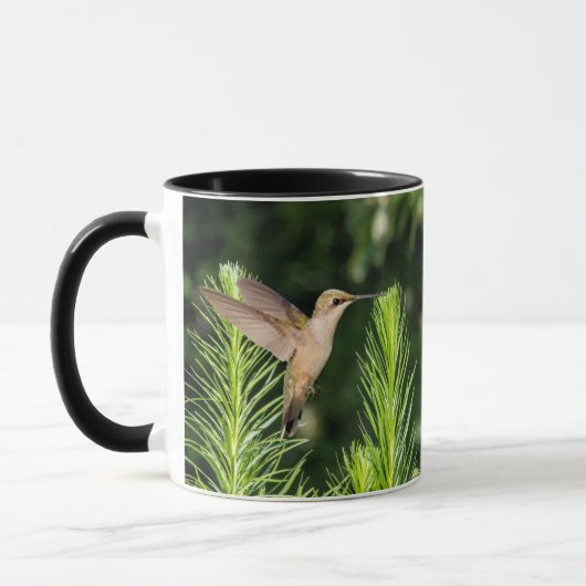 Ruby-Throated Hummingbird "In Blume" Tasse (Links)
