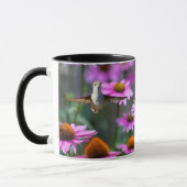 Ruby-Throated Hummingbird "in Coneflowers" Tasse (Links)