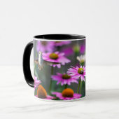 Ruby-Throated Hummingbird "in Coneflowers" Tasse (Vorderseite Links)