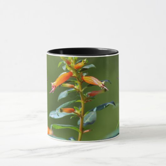 Ruby-Throated Hummingbird "in Cuphea" Tasse (Zentrum)