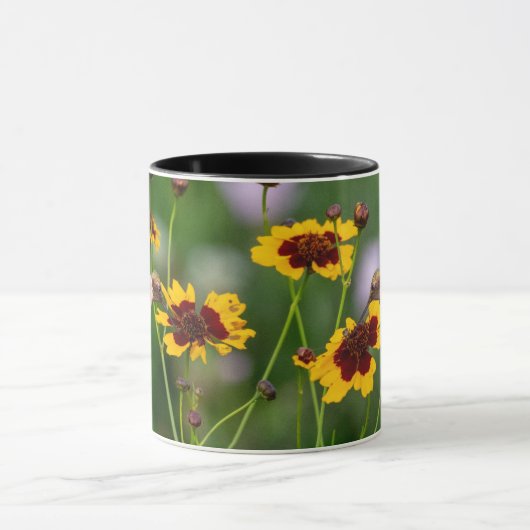 Ruby-Throated Hummingbird "in Plains Coreopsis" Tasse (Zentrum)