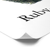 Ruby-throated Hummingbird, John Audubon Poster (Ecke)