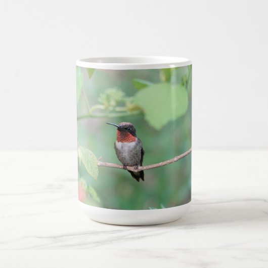 Ruby Throated Hummingbird Kaffeetasse (Mittel)