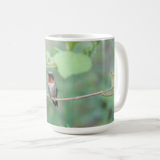 Ruby Throated Hummingbird Kaffeetasse (VorderseiteRechts)