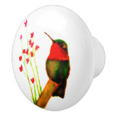 Ruby-Throated Hummingbird Keramikknauf (Rechts)