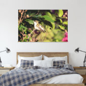 Ruby-Throated Hummingbird Leinwanddruck (Insitu (Schlafzimmer))