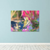 Ruby-Throated Hummingbird Leinwanddruck (Insitu (Holzboden))