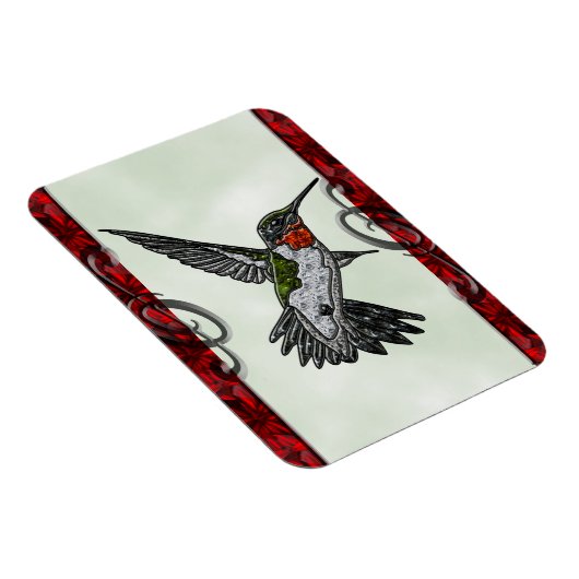 Ruby Throated Hummingbird Magnet (Rechte Seite)