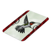 Ruby Throated Hummingbird Magnet (Linke Seite)