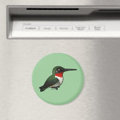 Ruby-throated Hummingbird Magnet (In Situ (Geschirrspüler))