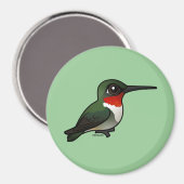 Ruby-throated Hummingbird Magnet (Vorderseite/Rückseite)